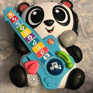 Fisher-Price Panda Guitar Toy - Black, White, Blue